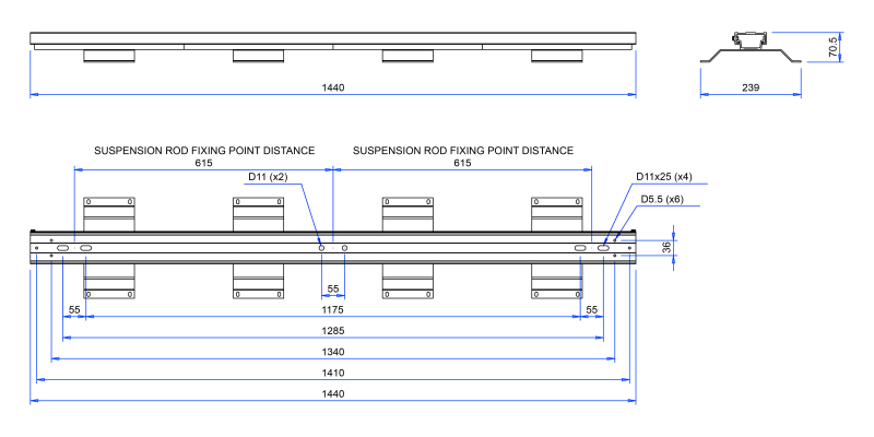 Rail de fixation
