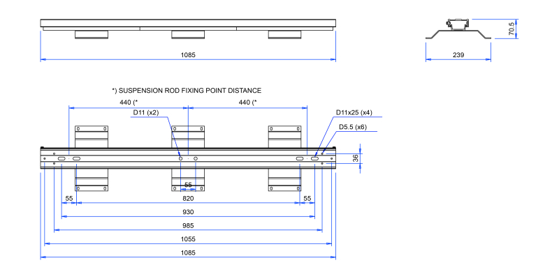 Rail de fixation