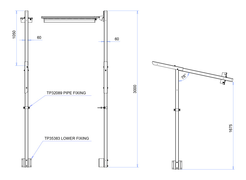 Folding pole 3.0 m