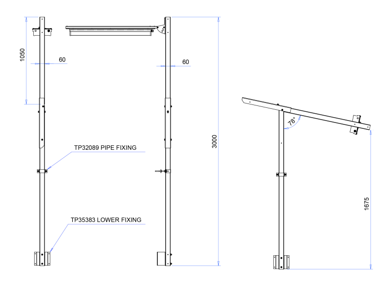 Folding pole 3.0 m