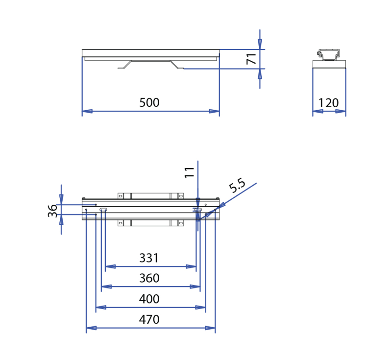 Rail de fixation