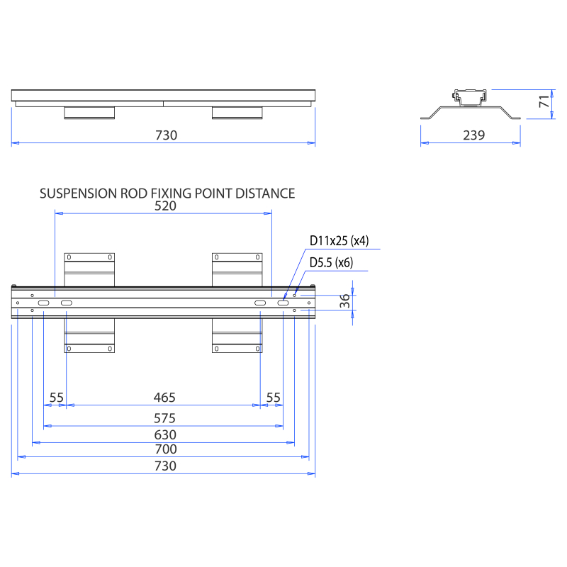 Rail de fixation